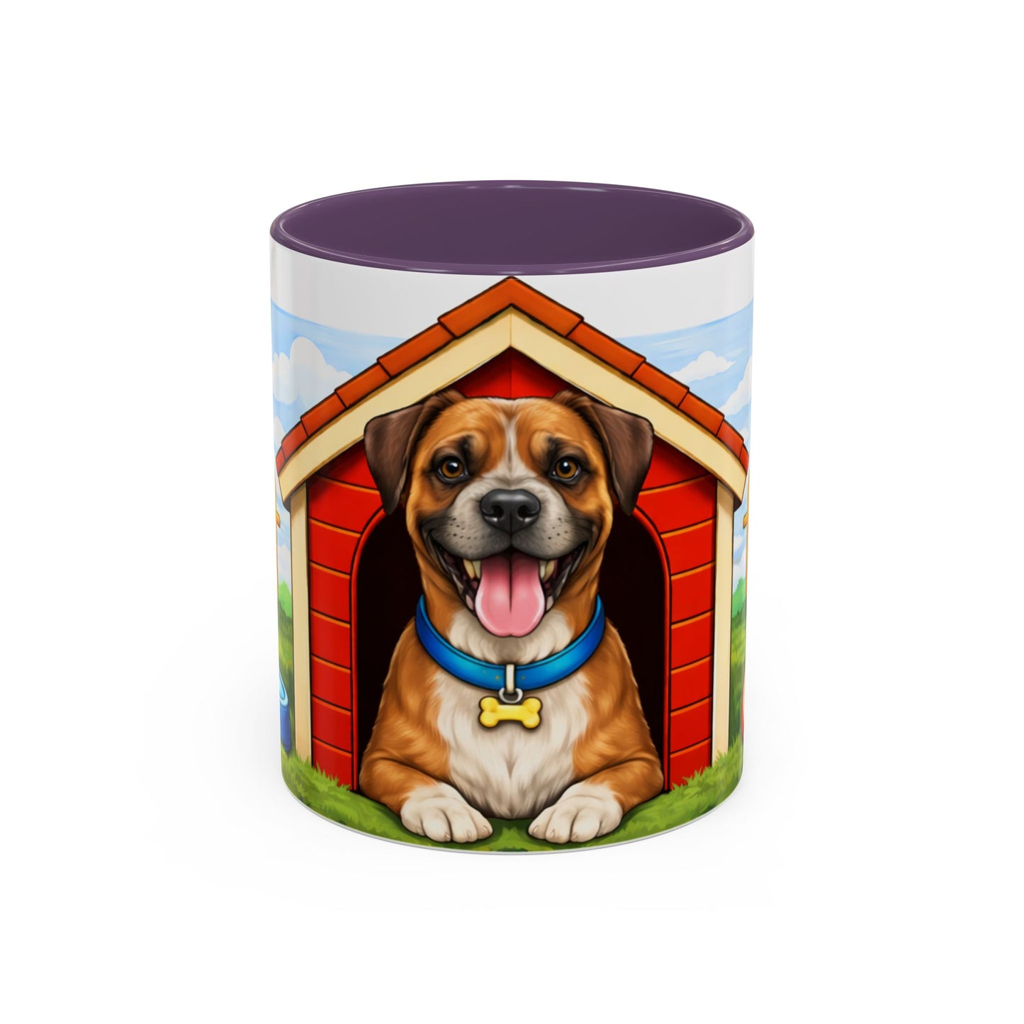 Boxer — Red Doghouse Accent Mug (11/15oz)