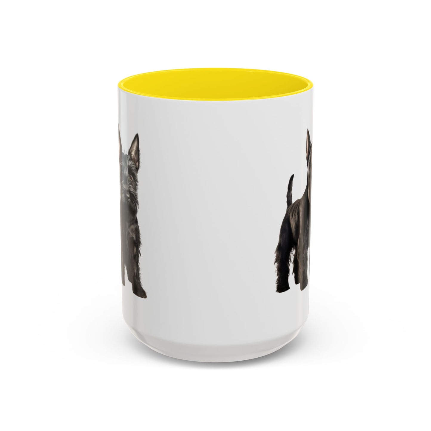 Scottish Terrier Coffee Mug — Black Scottie Accent Mug (11/15 oz)