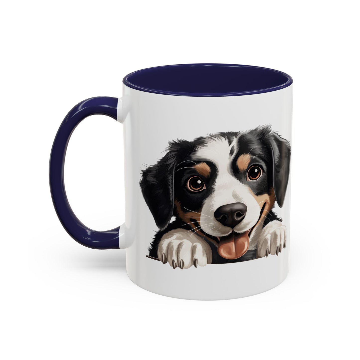 Appenzeller Sennenhund Dog Peek Coffee Mug — Cute Puppy Ceramic Accent Mug (11/15oz)