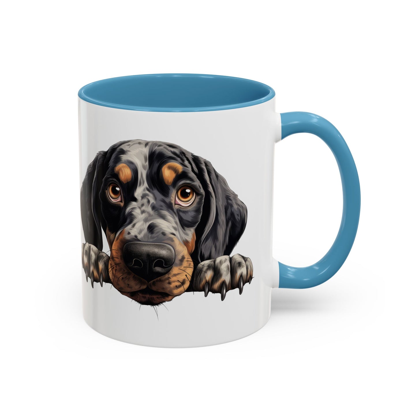 Bluetick Coonhound Ceramic Accent Coffee Mug — Cute Dog Lover Gift (11/15oz)