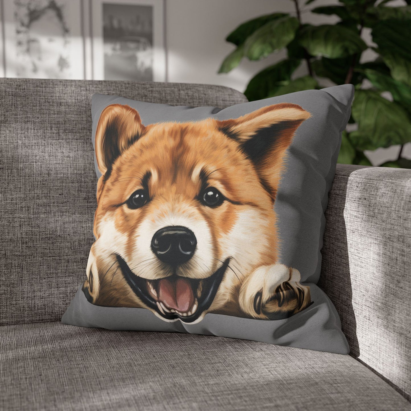 Akita Decorative Pillow Cover — Cute Dog Throw Pillowcase