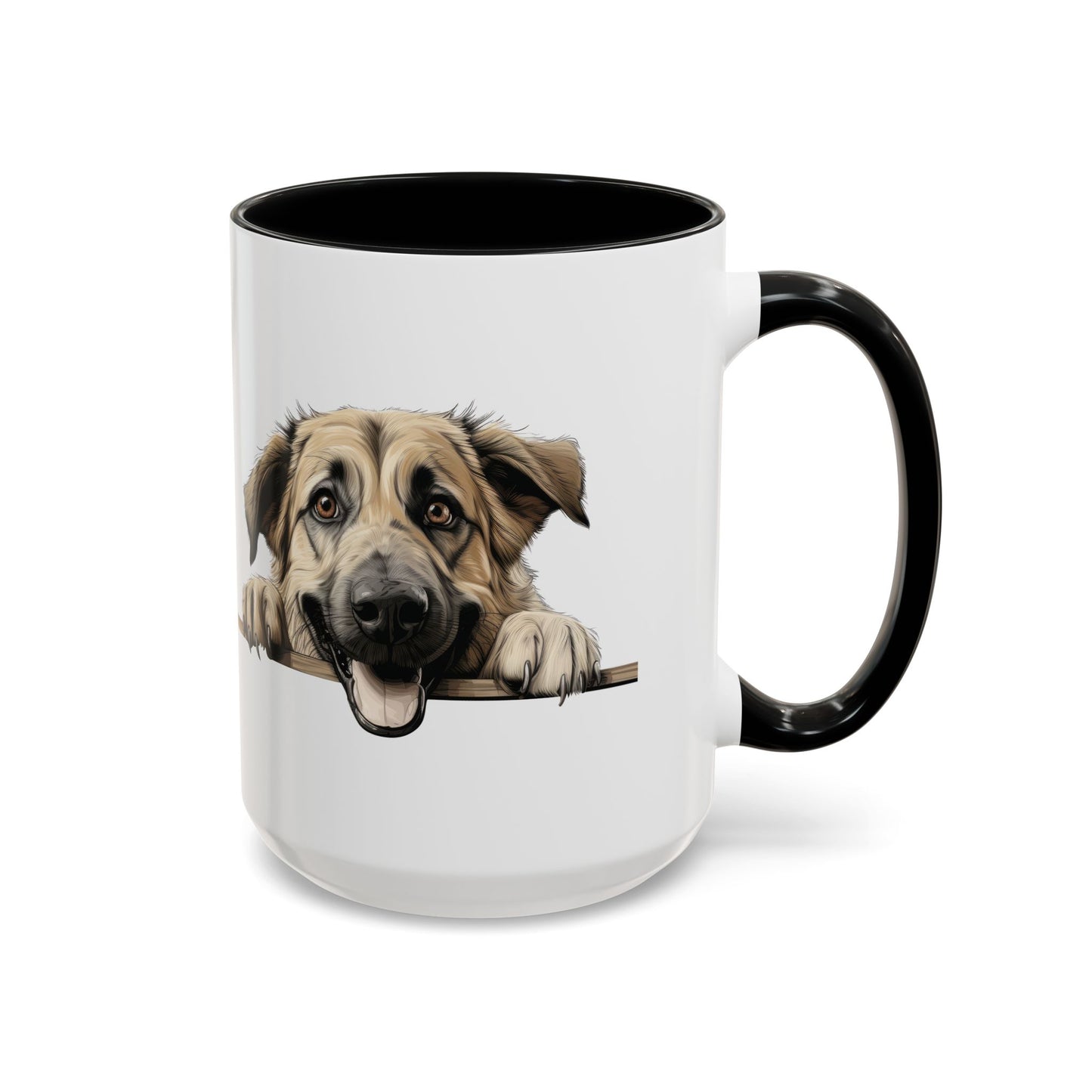 Anatolian Shepherd Dog Coffee Mug — Cute Pawing Puppy Accent Mug (11/15 oz)