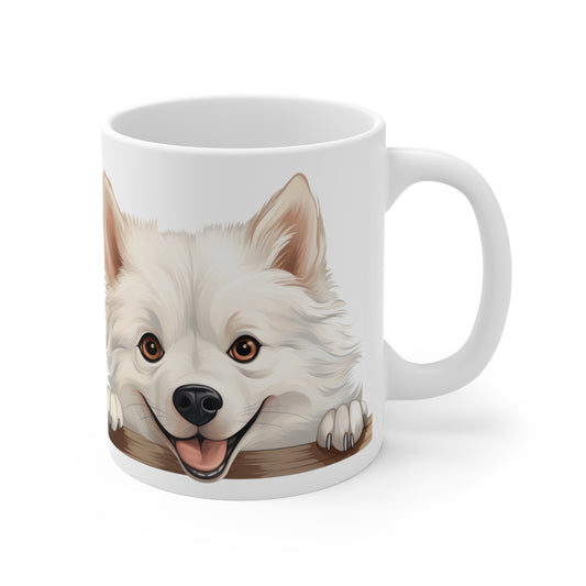 American Eskimo Mug 11oz exudes a cozy and warm vibe