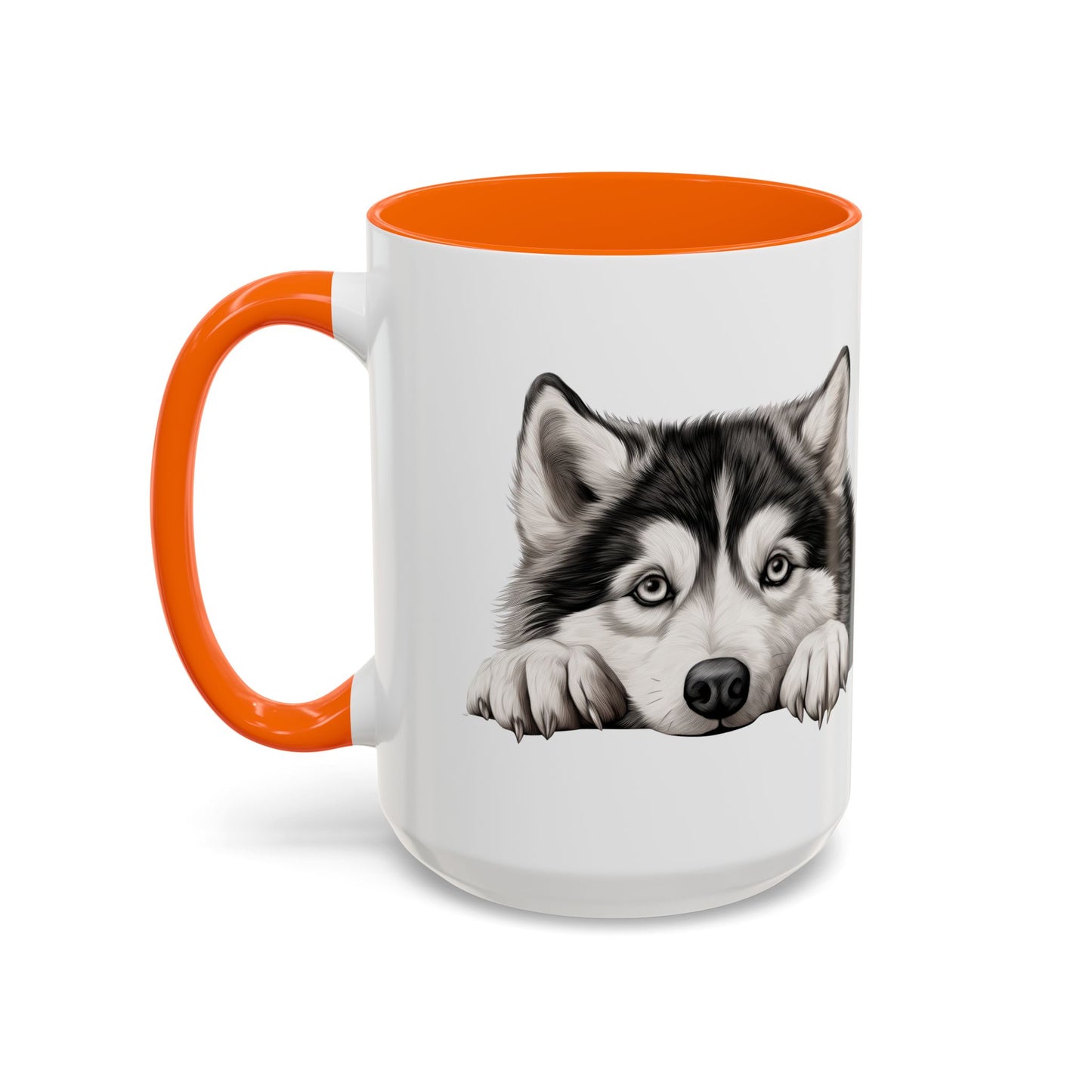Alaskan Malamute Coffee Mug — Cute Siberian Husky Accent Mug (11/15 oz)