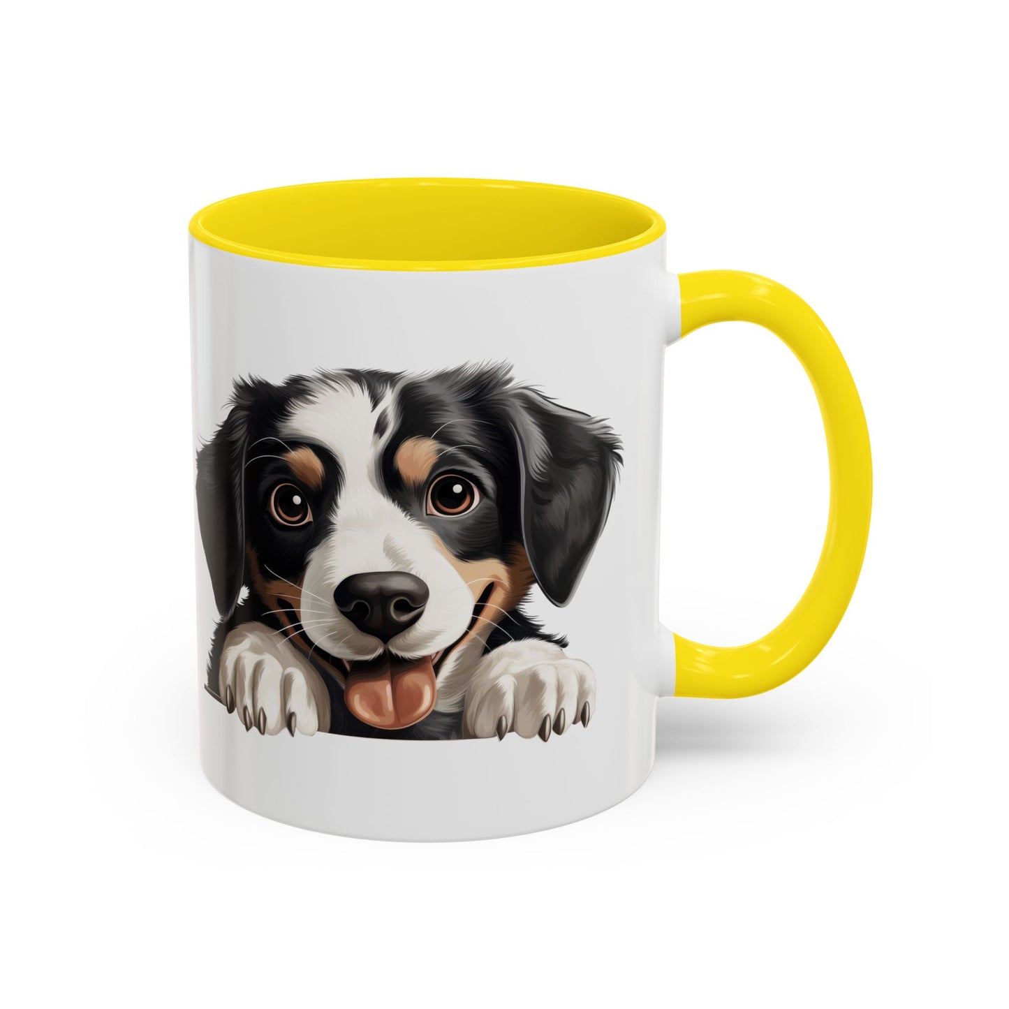 Appenzeller Sennenhund Dog Peek Coffee Mug — Cute Puppy Ceramic Accent Mug (11/15oz)