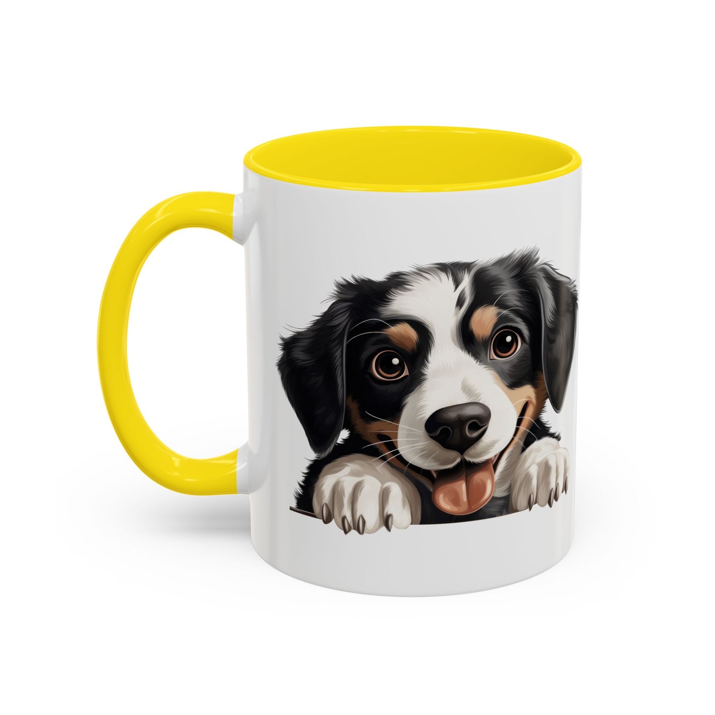 Appenzeller Sennenhund Dog Peek Coffee Mug — Cute Puppy Ceramic Accent Mug (11/15oz)