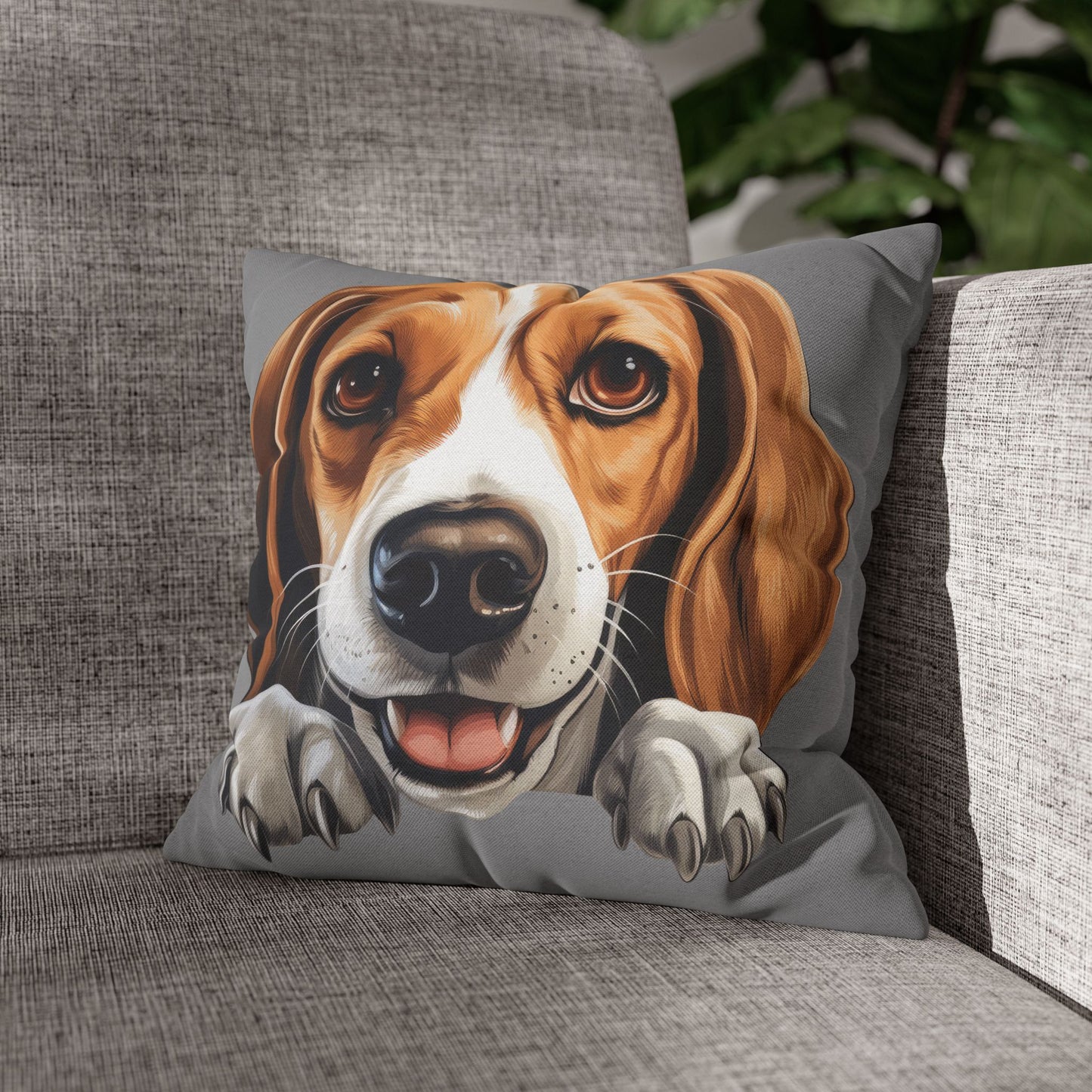 American Foxhound Decorative Pillowcase — Cute Dog Throw Pillow Cover