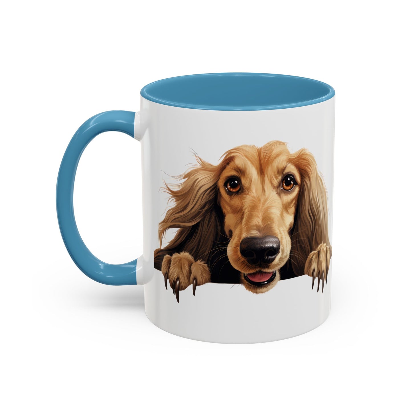 Afghan Hound Coffee Mug — Cute Dog Accent Mug (11/15oz)