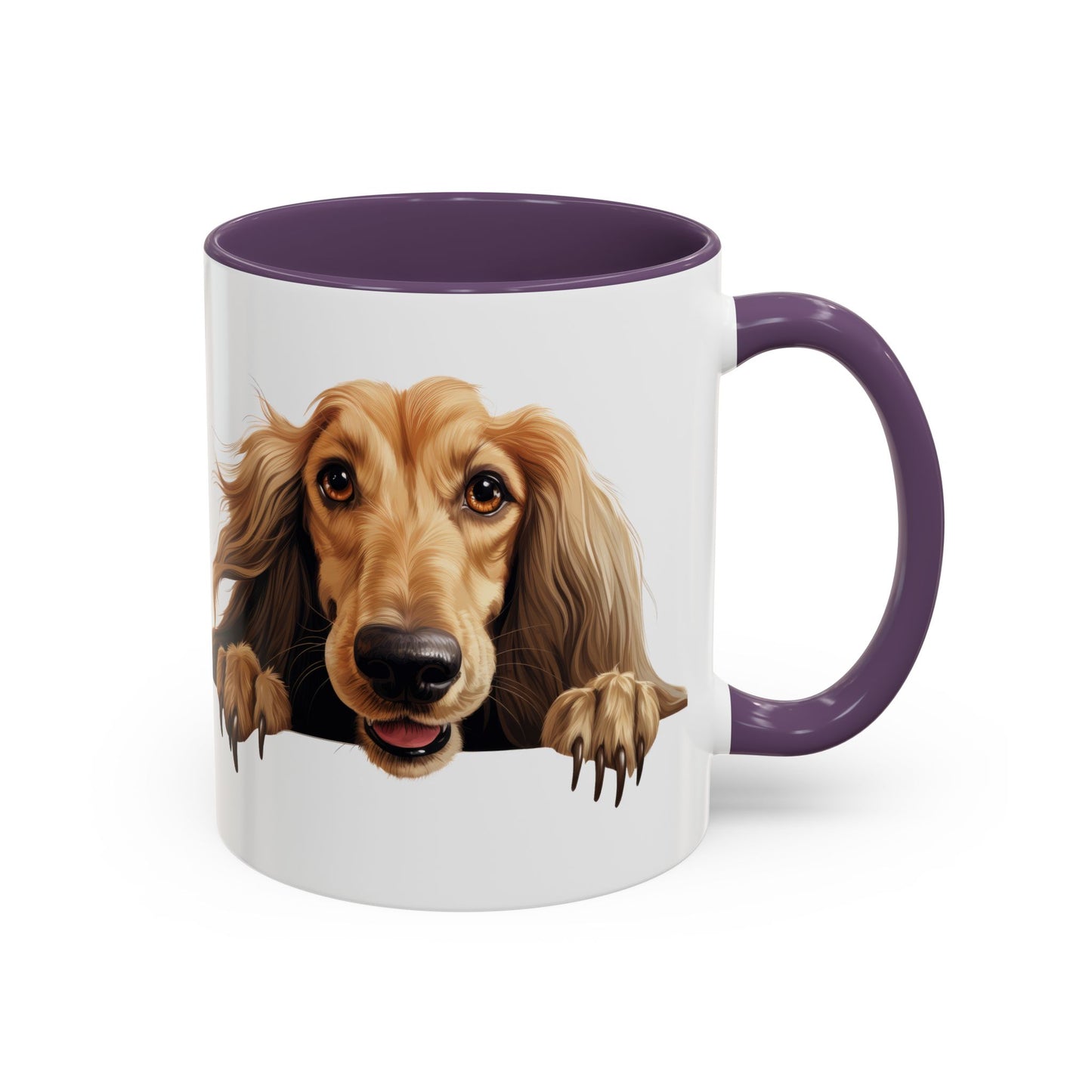 Afghan Hound Coffee Mug — Cute Dog Accent Mug (11/15oz)