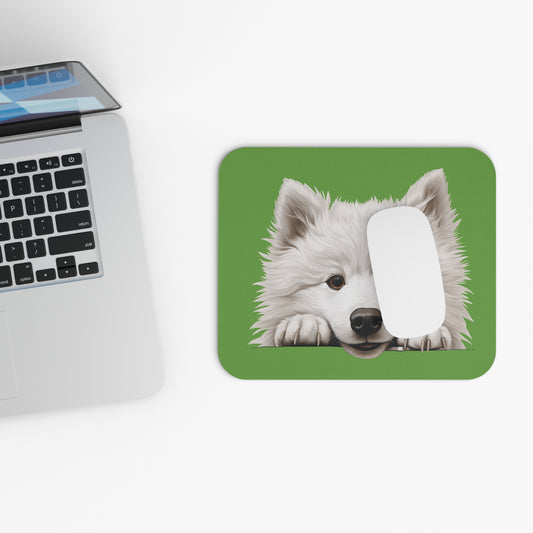 Samoyed Mouse Pad -Green