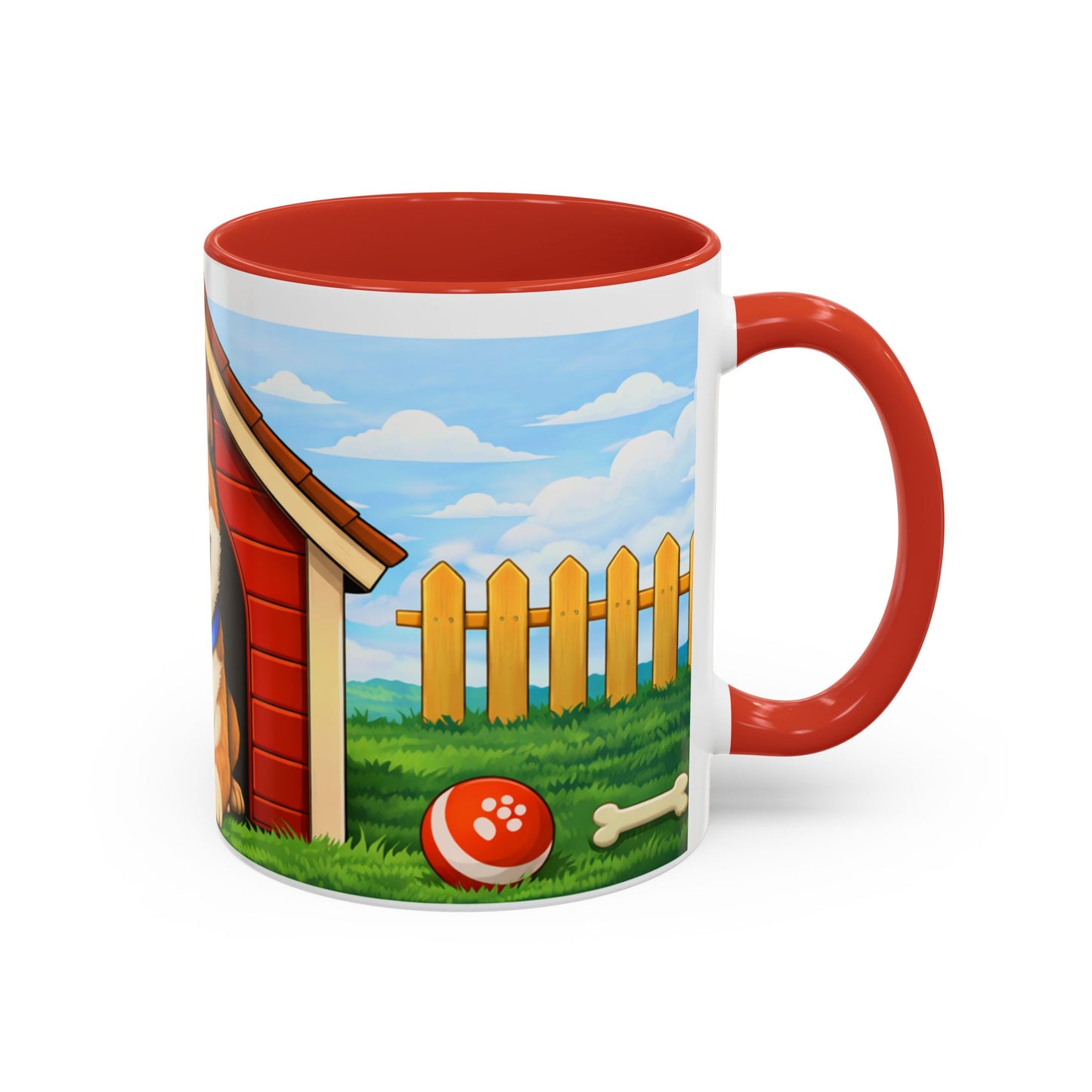 Akita  Red Dog House Accent Coffee Mug (11/15oz)