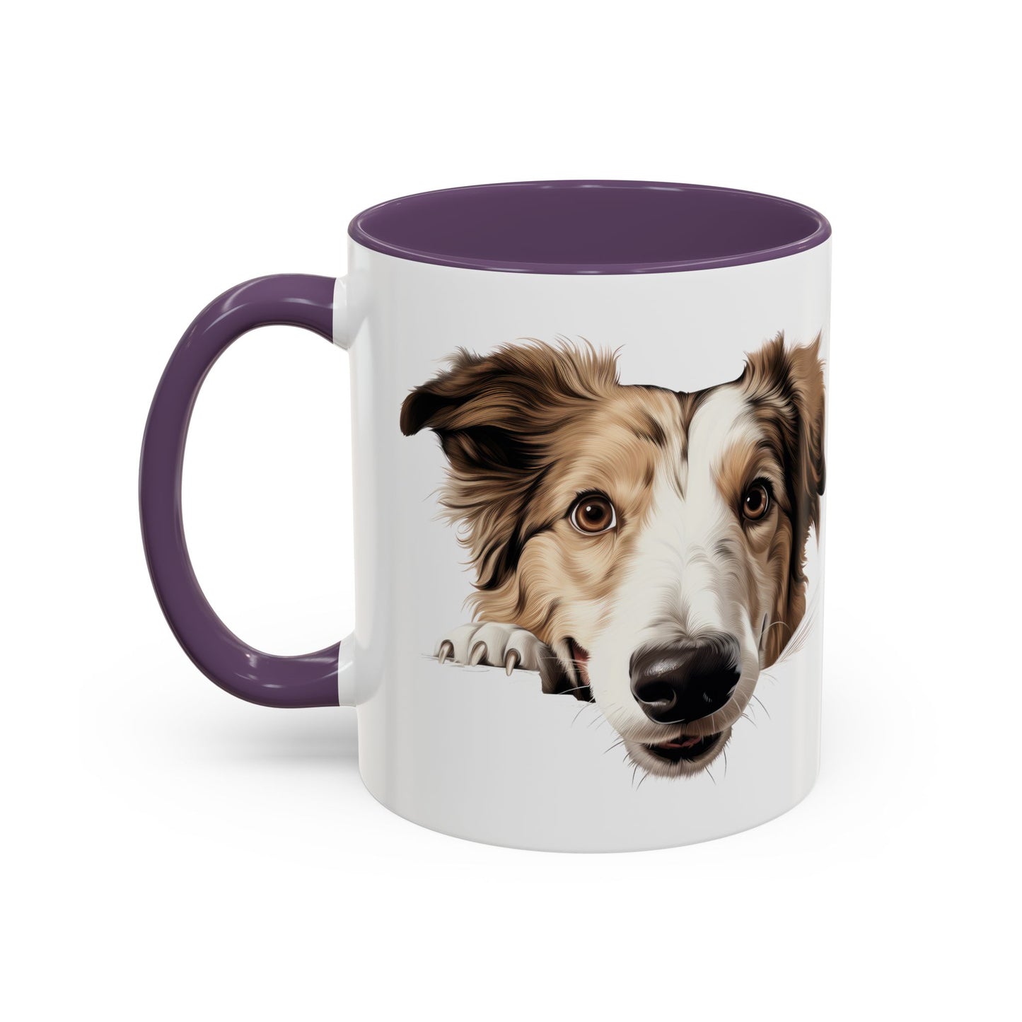 Borzoi Dog Coffee Mug — Cute Australian Shepherd Accent Mug (11/15oz)