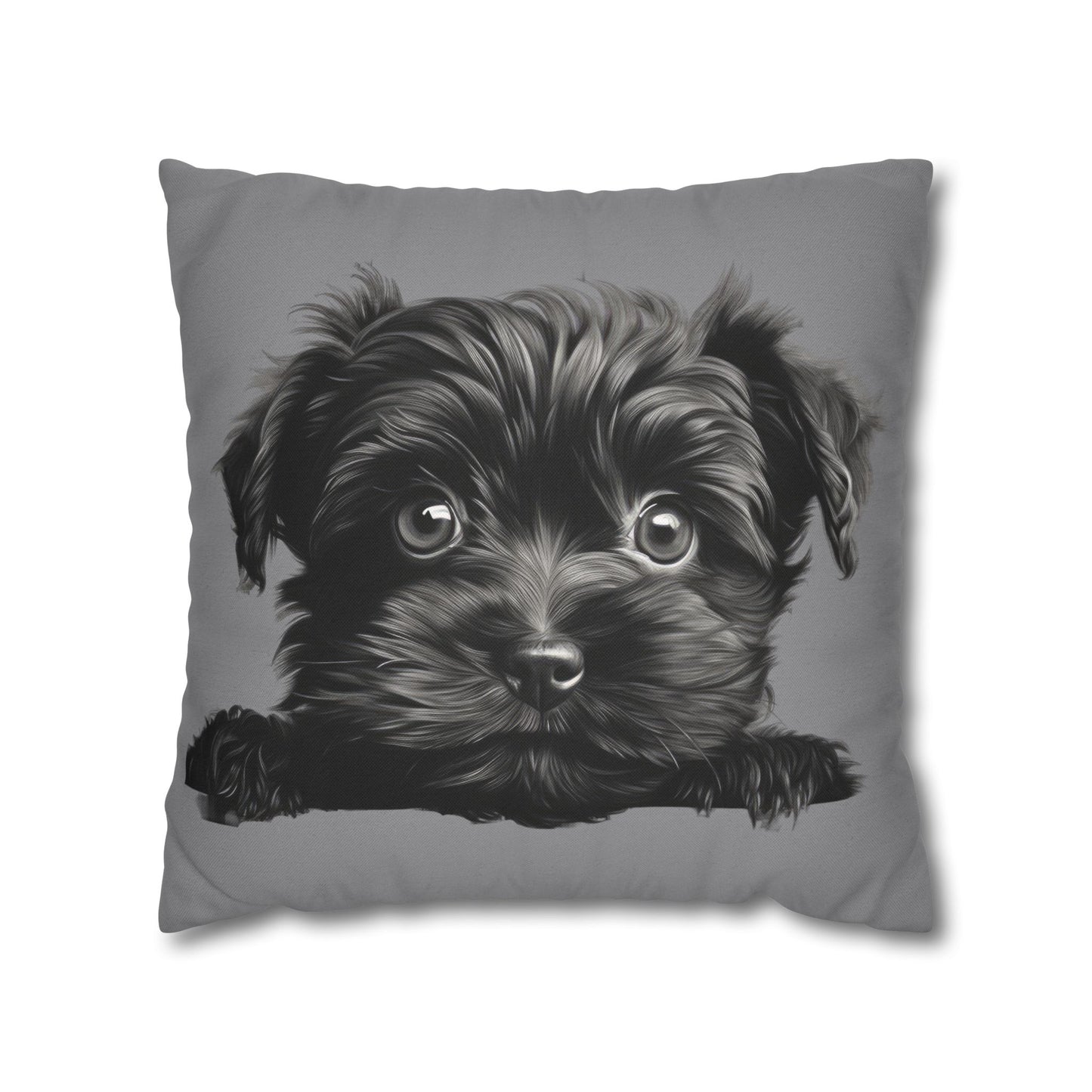 Affenpinscher Face Throw Pillowcase — Cute Dog Decorative Cushion Cover