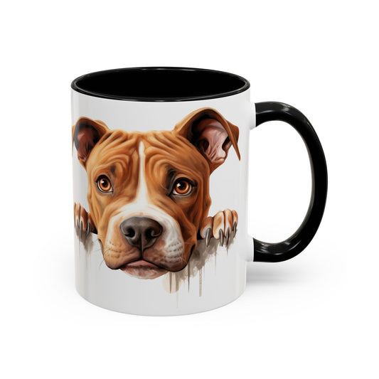 American Pit Bull Terrier -Accent Coffee Mug —  (11/15oz)