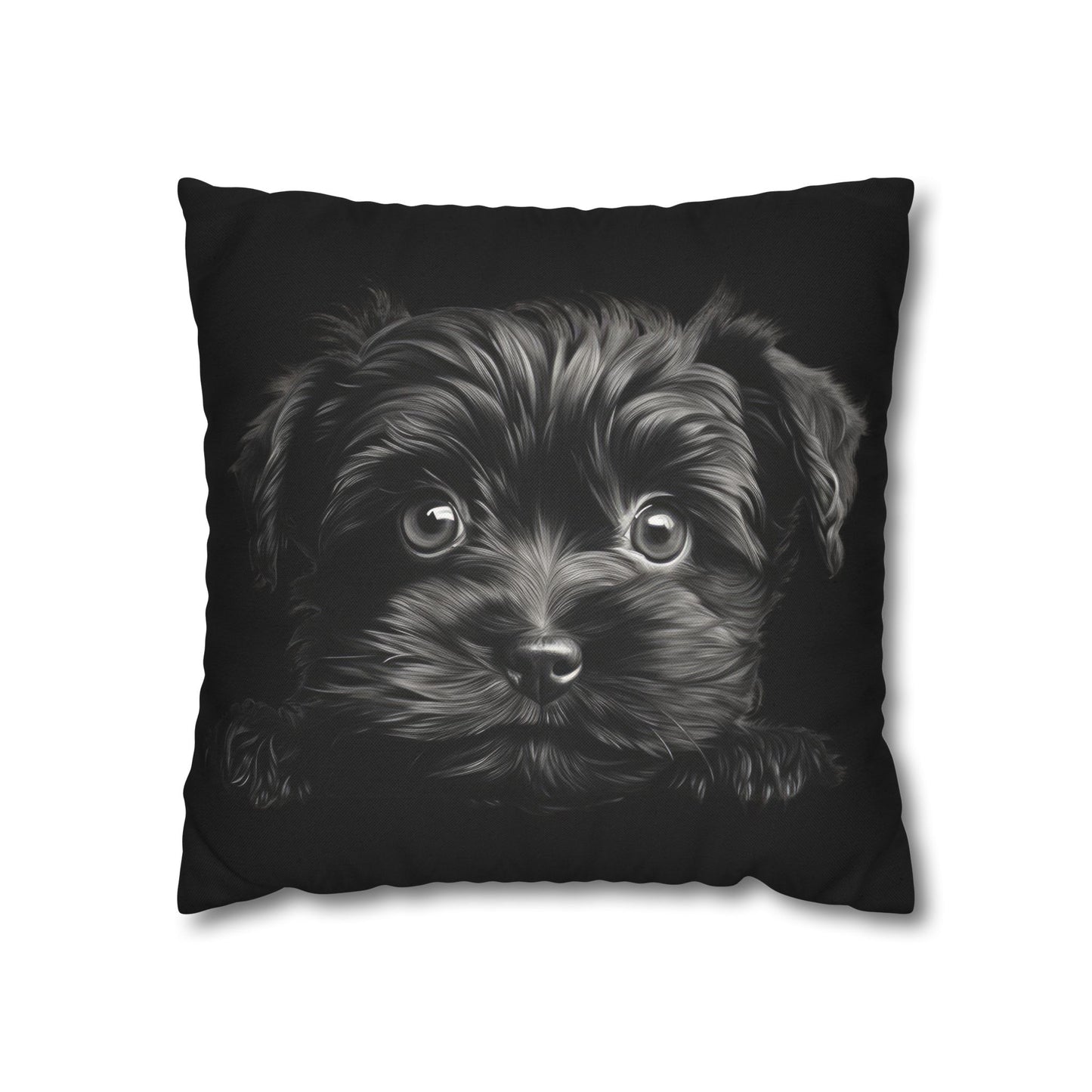 Affenpinscher Face Throw Pillowcase — Cute Dog Decorative Cushion Cover