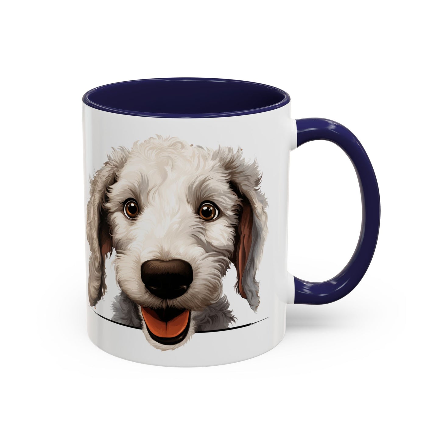 Bedlington Terrier Coffee Mug — Happy Dog Accent 11/15oz