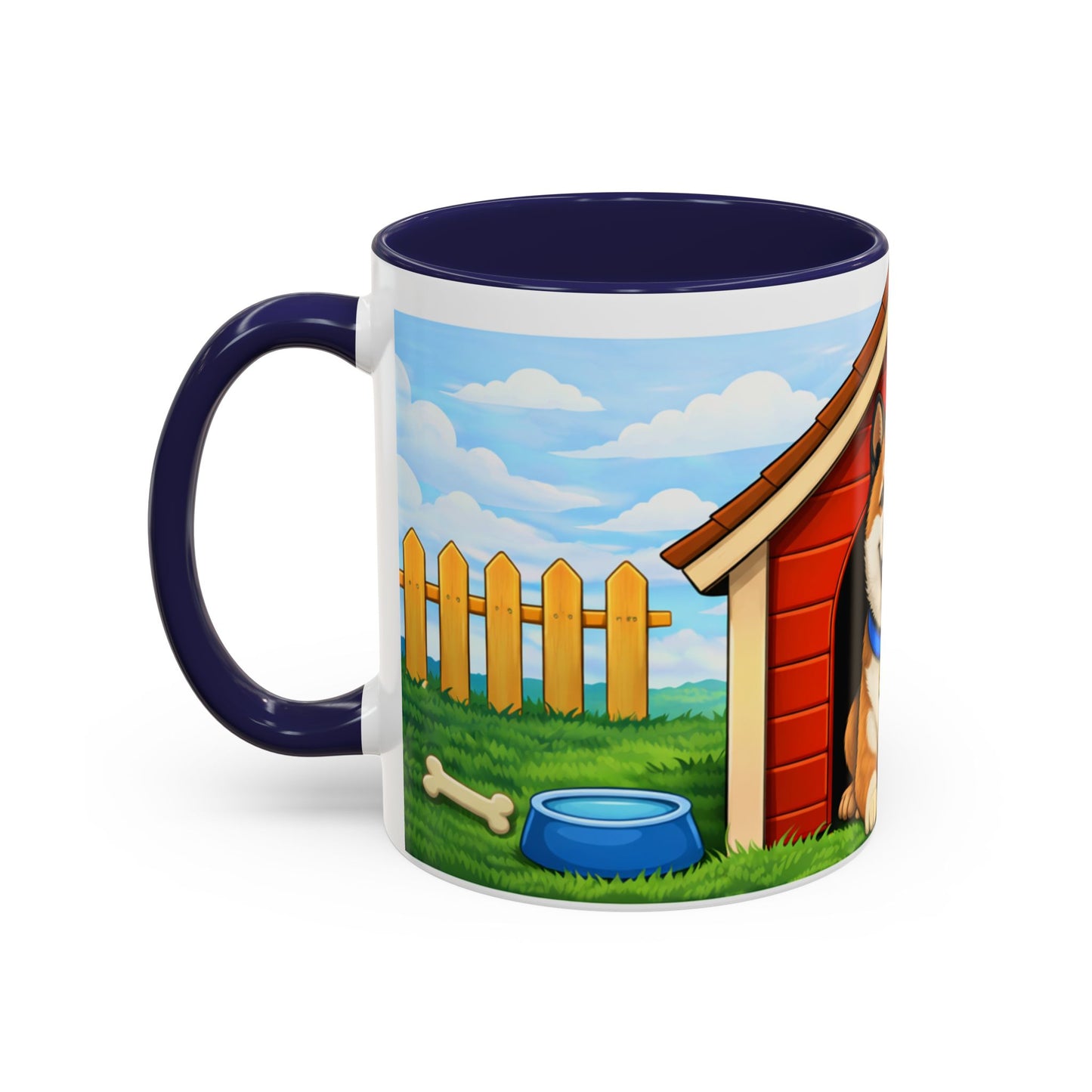 Akita  Red Dog House Accent Coffee Mug (11/15oz)