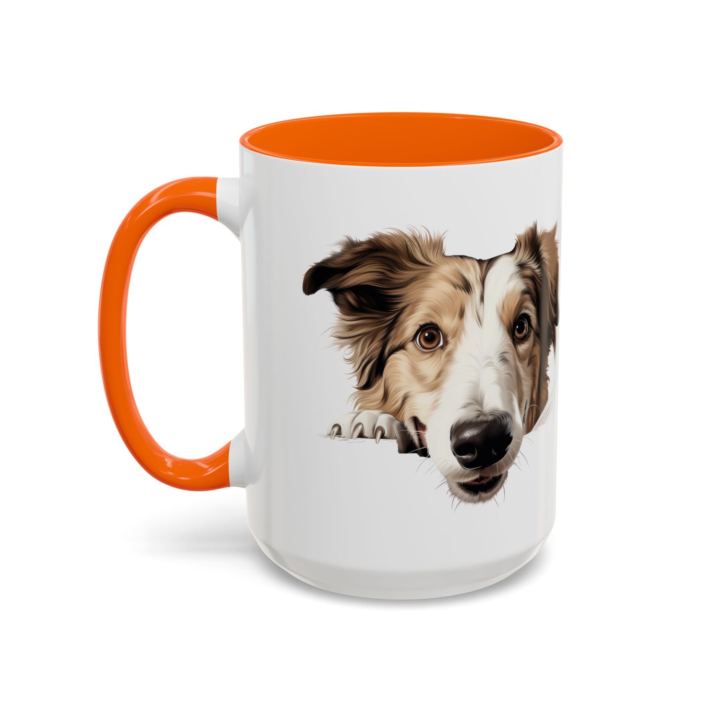 Borzoi Dog Coffee Mug — Cute Australian Shepherd Accent Mug (11/15oz)