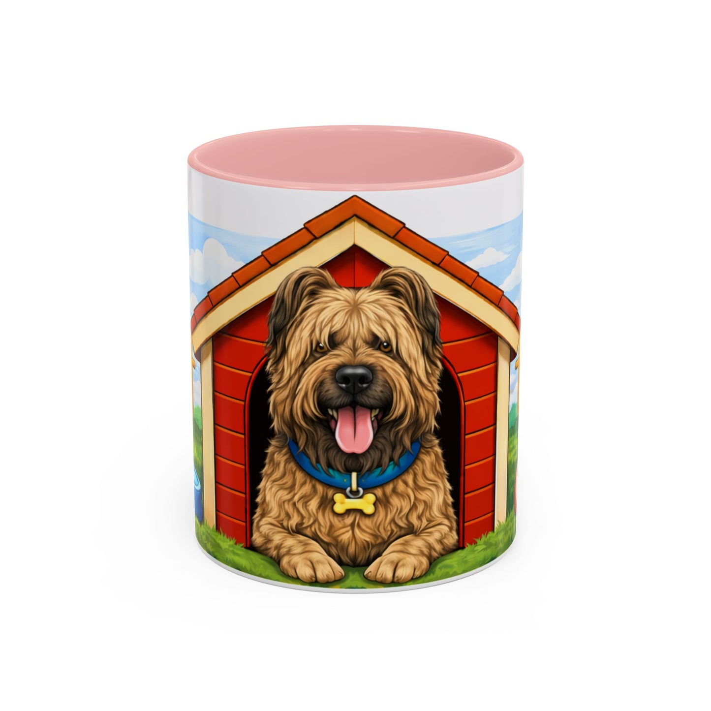 Briard— Red Doghouse Design Accent Mug (11oz/15oz)