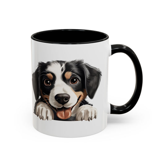 Appenzeller Sennenhund Dog Peek Coffee Mug — Cute Puppy Ceramic Accent Mug (11/15oz)