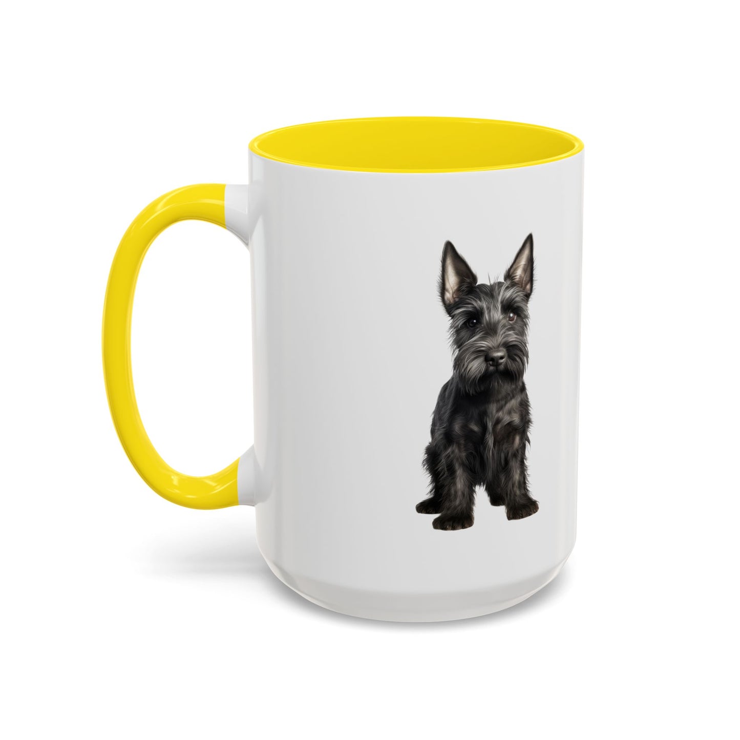 Scottish Terrier Coffee Mug — Black Scottie Accent Mug (11/15 oz)