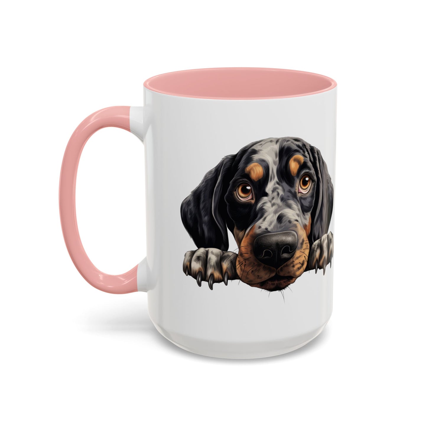 Bluetick Coonhound Ceramic Accent Coffee Mug — Cute Dog Lover Gift (11/15oz)