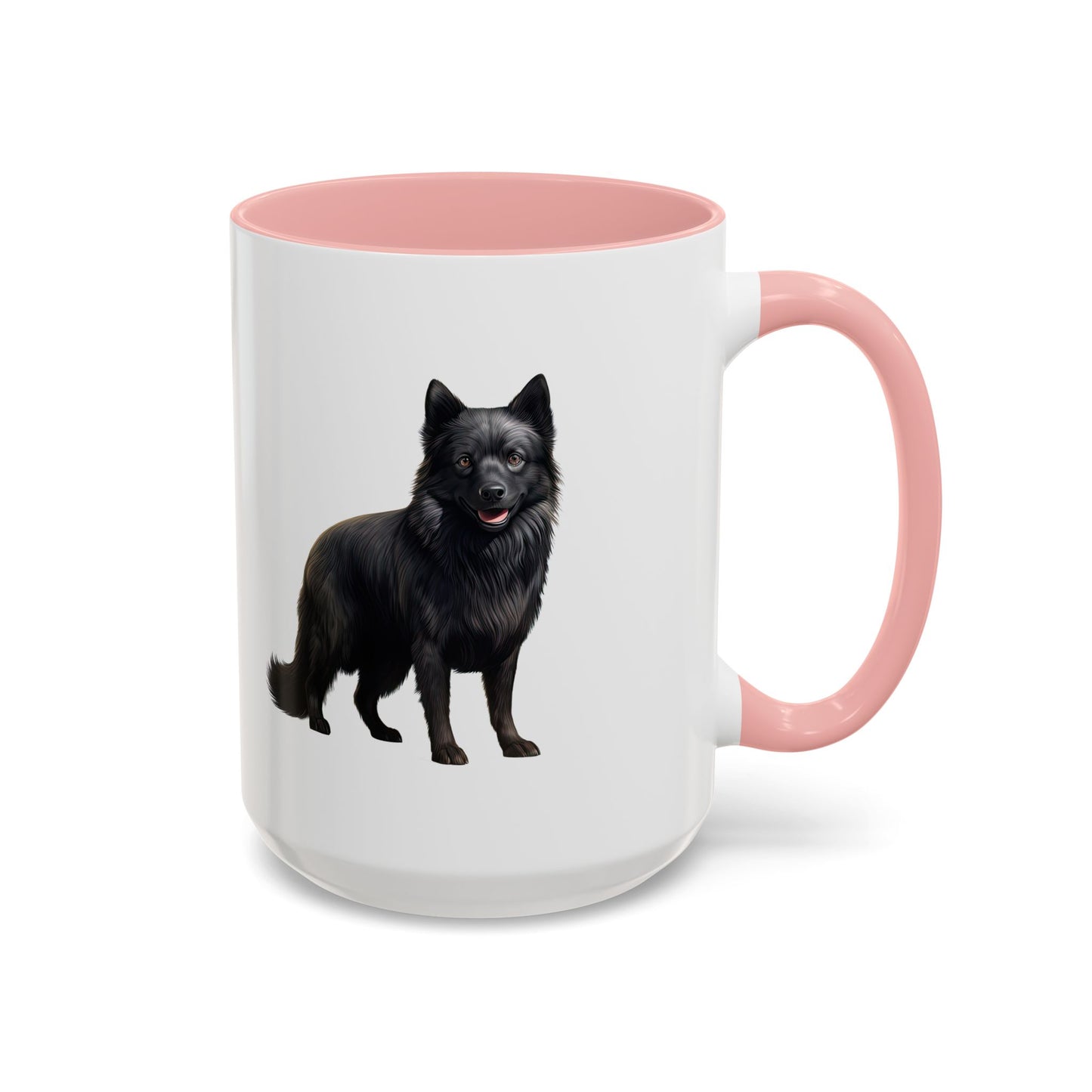 Schipperke Accent Coffee Mug — Black Schipperke Dog Design (11/15oz)
