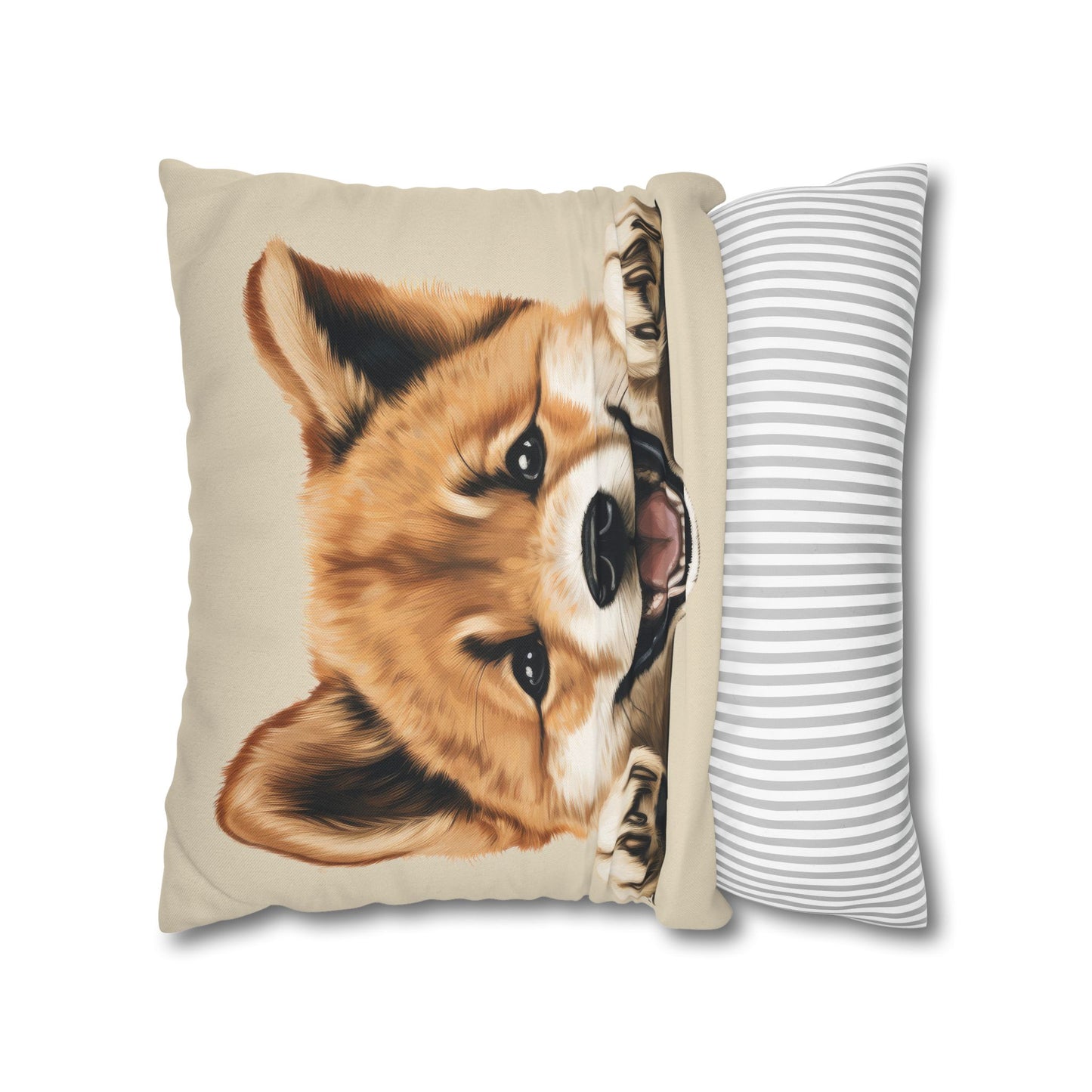 Akita Decorative Pillow Cover — Cute Dog Throw Pillowcase