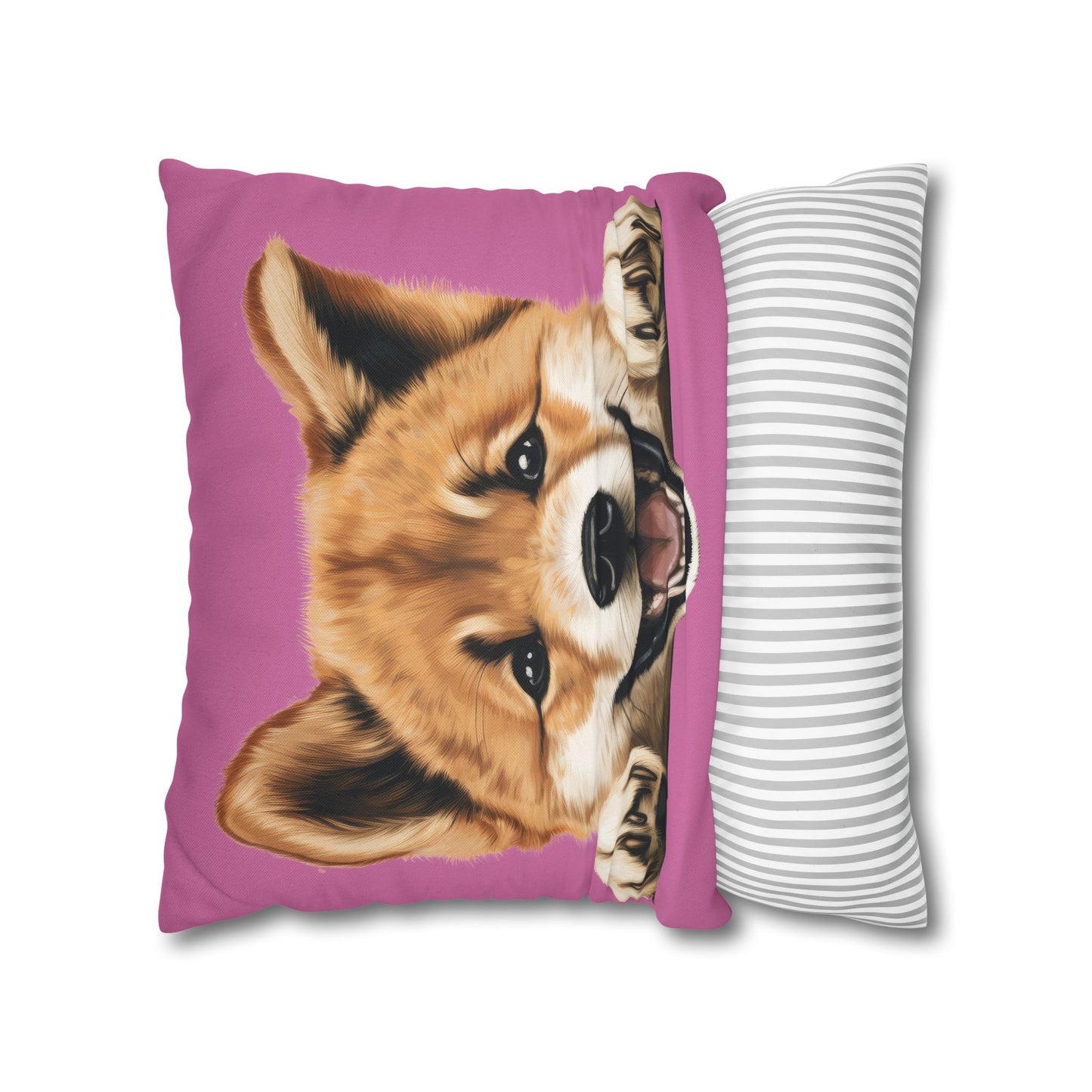 Akita Decorative Pillow Cover — Cute Dog Throw Pillowcase