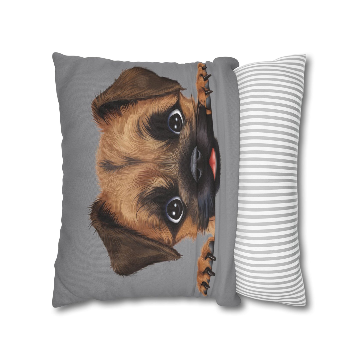 Border Terrier Throw Pillowcase — Adorable Puppy Decorative Pillow Cover