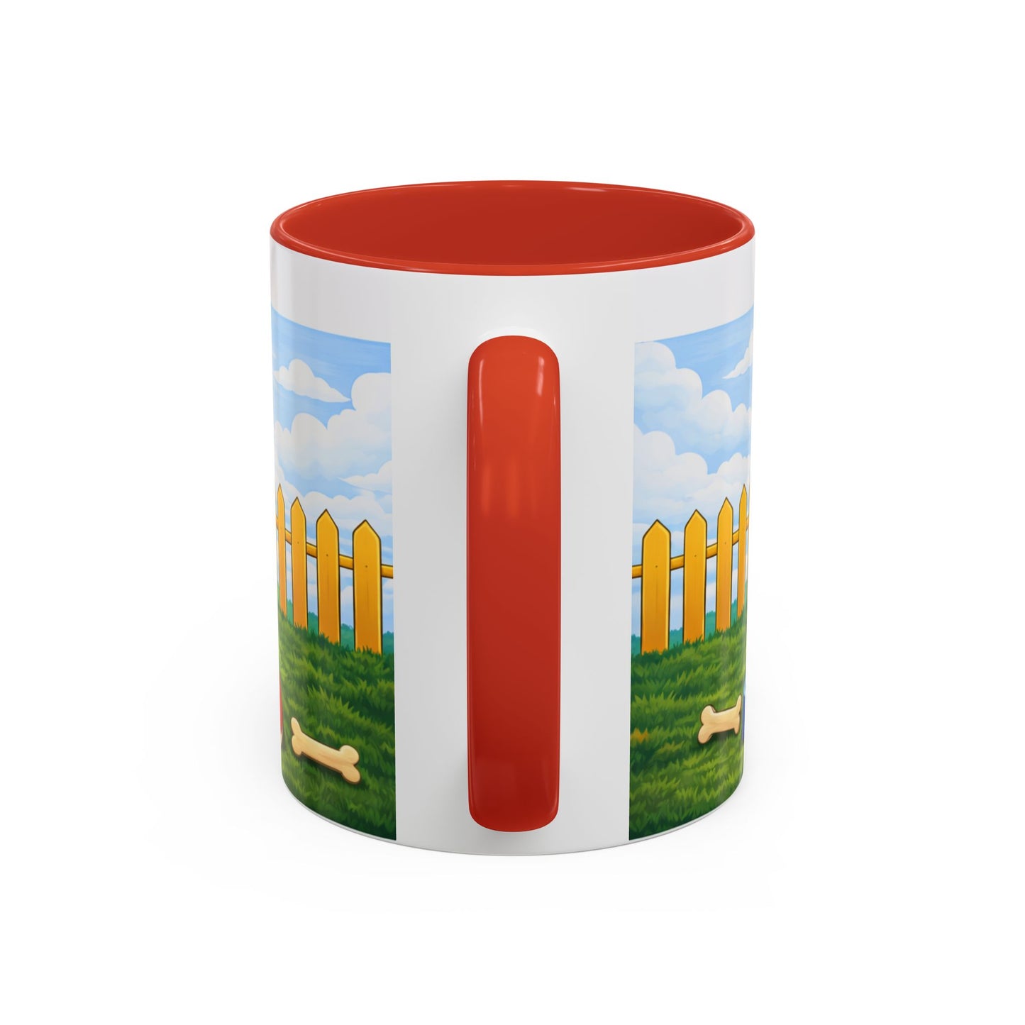 Bluetick Coonhound — Red Doghouse Accent Mug (11/15oz)