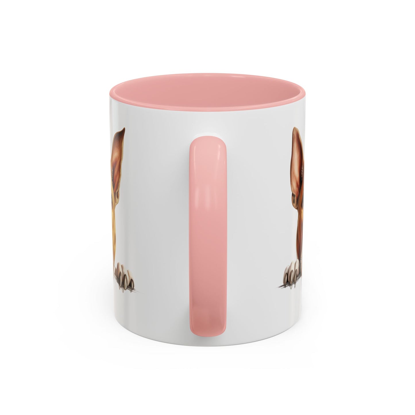 Bull Terrier Peek Coffee Mug — Cute Dog Lover Gift (11/15oz)