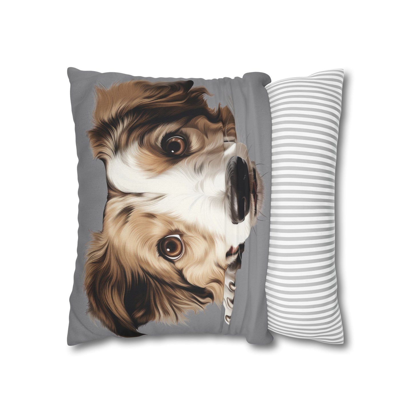 Borzoi Face Throw Pillow - Cute Dog Decorative Pillowcase