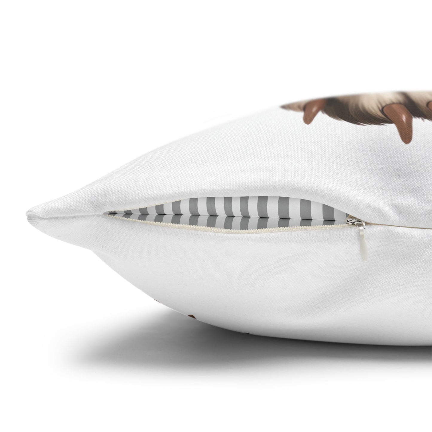 Brittany Throw Pillowcase — Adorable Brown Dog Decorative Pillow Cover