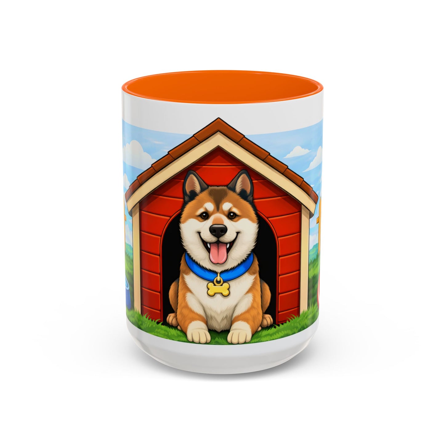 Akita  Red Dog House Accent Coffee Mug (11/15oz)